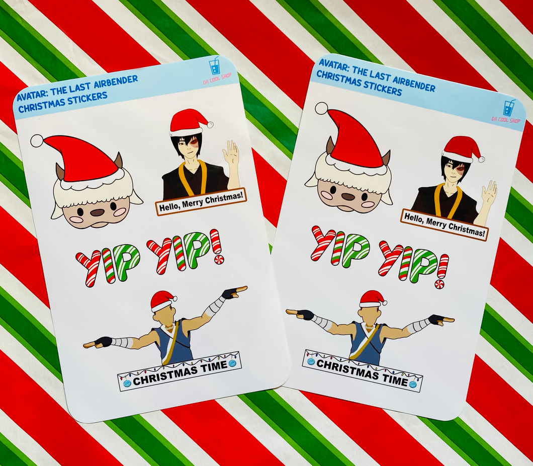 Avatar: The Last Airbender Christmas Sticker Sheet